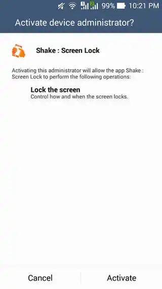 Shake : Screen Lock screenshot 2