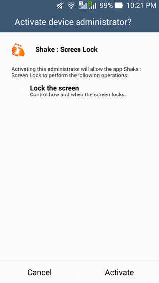 Shake : Screen Lock screenshot 2