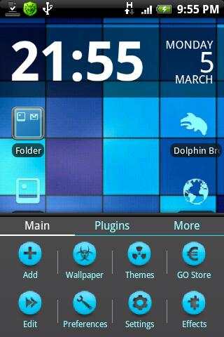 Go Launcher EX blue theme Leo screenshot 5