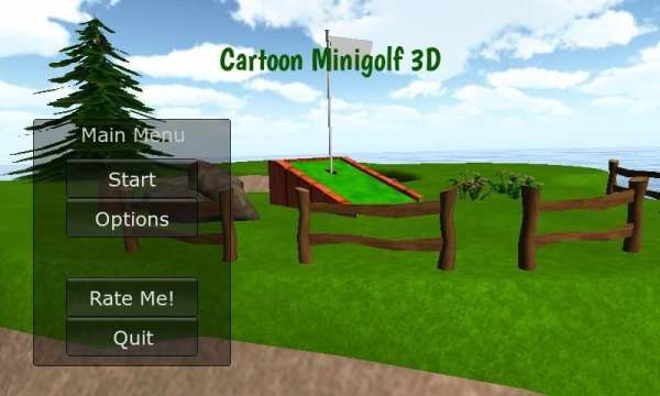 Kartun mini golf permainan 3D screenshot 2