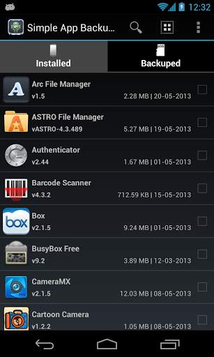 Simple App Backup Restore screenshot 1