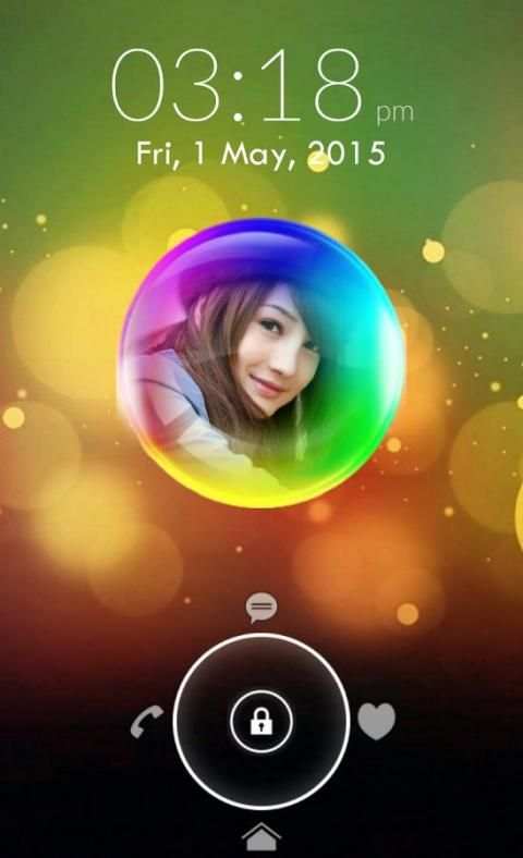 Bubble Photo Lock Screen screenshot 3