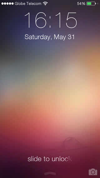 iOS 7 Style Lockscreen screenshot 1