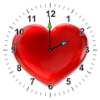 Love Heart Analog Clock Widget on 9Apps