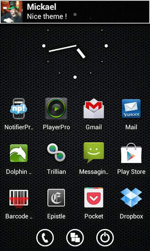 Transparent B&amp;W Theme for NP screenshot 1