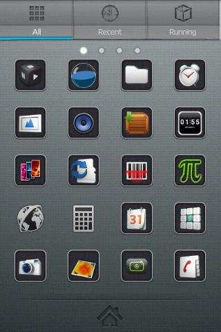 iPhone Graphite GO Launcher EX screenshot 3