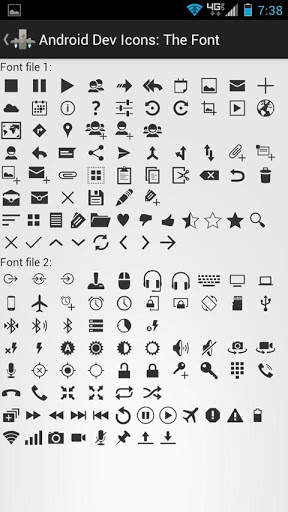 Android Dev Icons: The Font screenshot 2