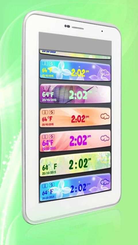 Transparent Clock and Weather screenshot 1