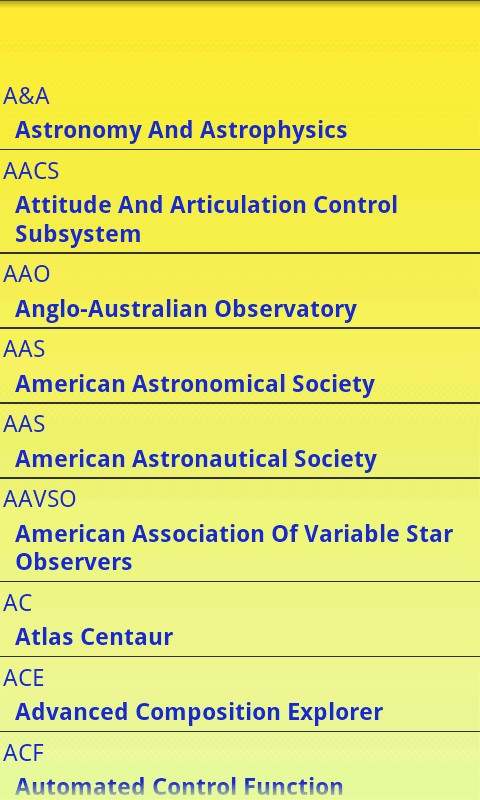 Abbreviations screenshot 2