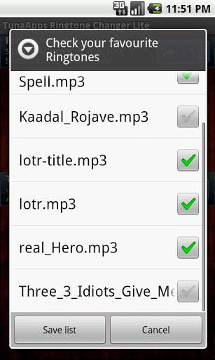 TA Ringtone Changer screenshot 2