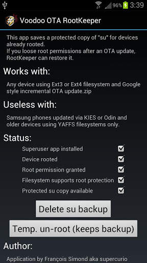 OTA RootKeeper screenshot 1
