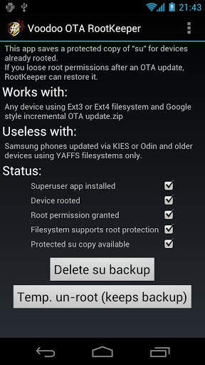 OTA RootKeeper screenshot 3