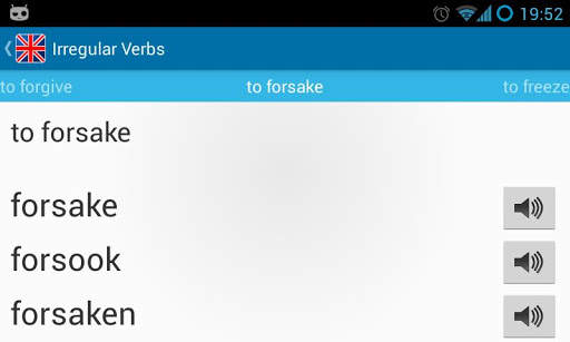 English Irregular Verbs screenshot 3