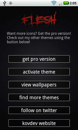 Tha Flesh (ADW Theme) screenshot 2