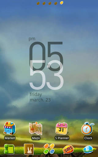 Brilliant GOlauncherEX Theme 1 تصوير الشاشة