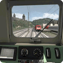 train simulation driving icon