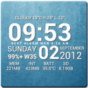 Super Typo Weather Info Clock icon