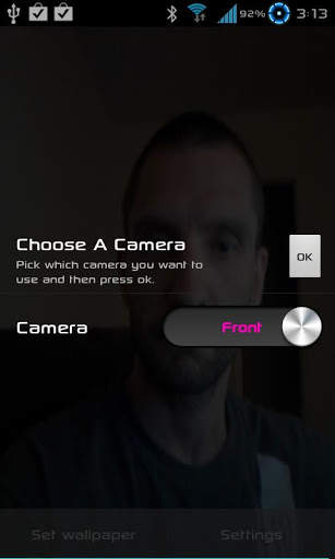 Camera Live Wallpaper screenshot 1