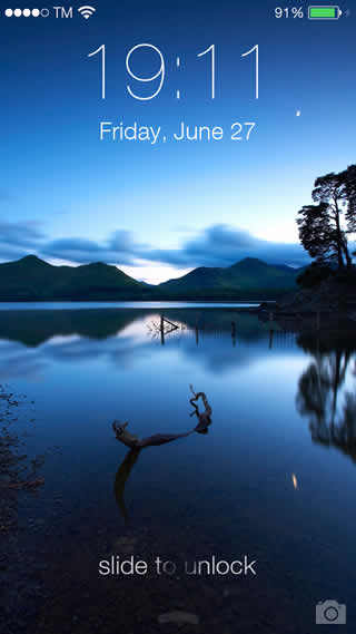 iOS 7 Lockscreen HD screenshot 2