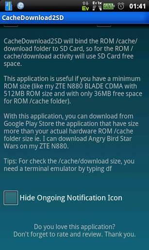 Cache Download to SD (root) screenshot 3