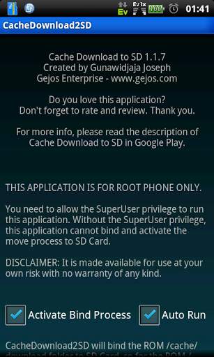 Cache Download to SD (root) screenshot 2