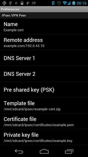 Advanced IPsec VPN screenshot 2