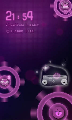 GOLocker BloodySweetLove Theme screenshot 2