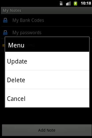 My Notes screenshot 4