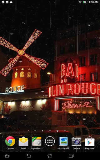 Rainy Paris Live Wallpaper screenshot 1