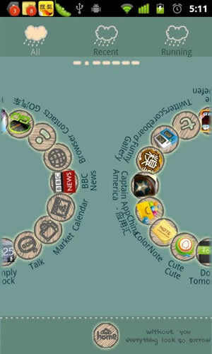 Cry Cloud Theme GO Launcher EX screenshot 2