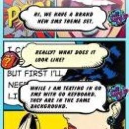 ikon Tema SMS Buku Komik Kartun