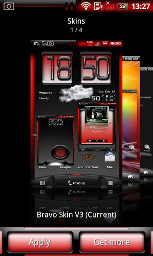 Bravo V3 Skin HTC Sense 3.0 3 تصوير الشاشة