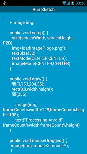 Processing Android screenshot 2