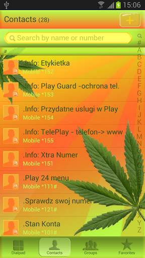 GO Contacts EX Weed Ganja screenshot 4
