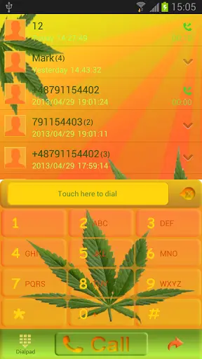 GO Contacts EX Weed Ganja screenshot 1