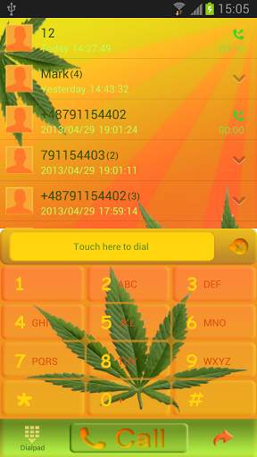 GO Contacts EX Weed Ganja screenshot 1