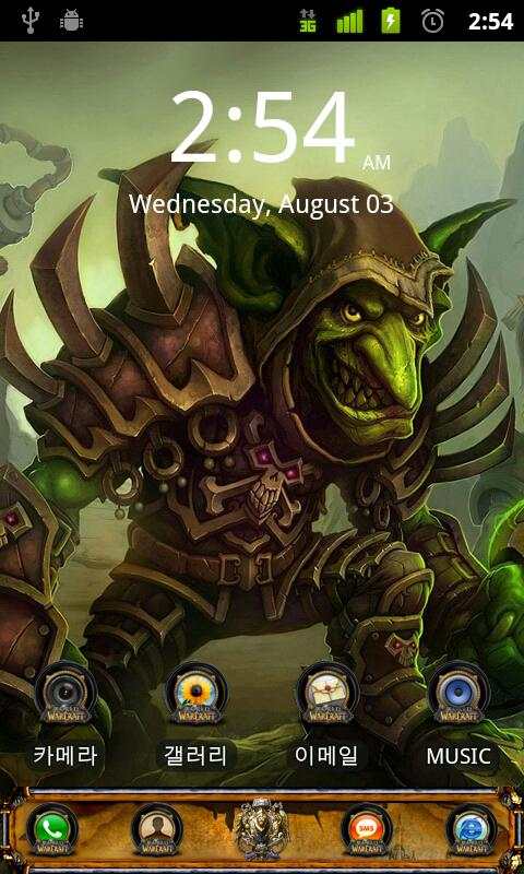 Go Launcher Wow Theme screenshot 1