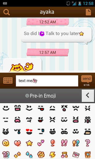 ;DecoMessage : SMS + Emoticons screenshot 2
