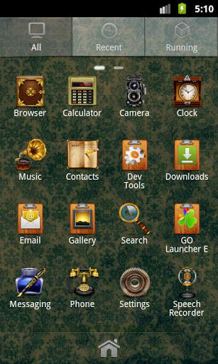 Vintage GO Launcher Ex Theme screenshot 2