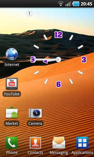Transparent Clock Widget screenshot 1