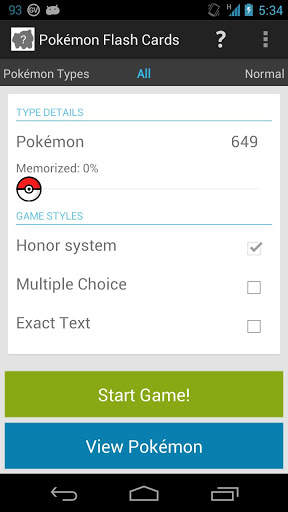 Pokemon Flash Cards screenshot 1