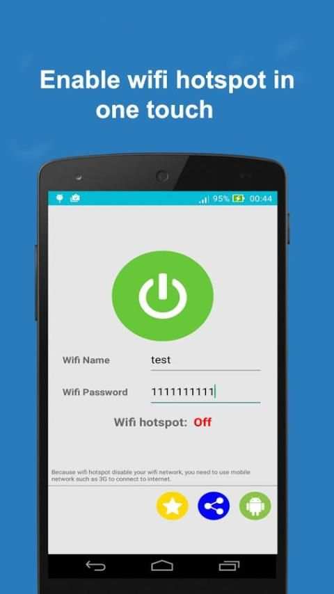 Quick Wifi Hotspot Tethering screenshot 2