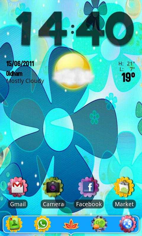 Flower Power GO Launcher EX screenshot 1