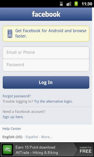Facebook Client screenshot 1