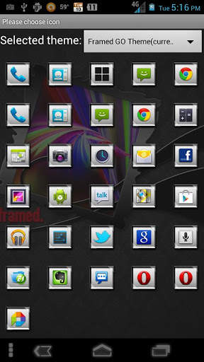 GO Launcher EX Theme - Framed screenshot 5