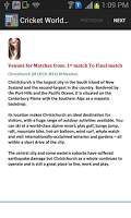 Cricket World Cup 2015 screenshot 1