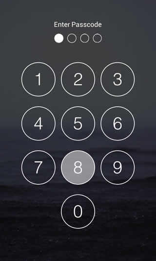 iOS8 Lock Screen screenshot 2