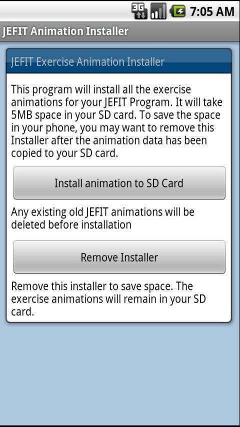 JEFIT Exercise Animation screenshot 1