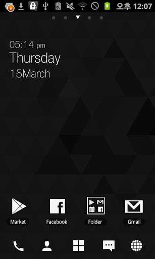 Mono GOLauncher EX Theme screenshot 1