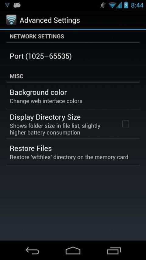 WiFi File Transfer screenshot 1